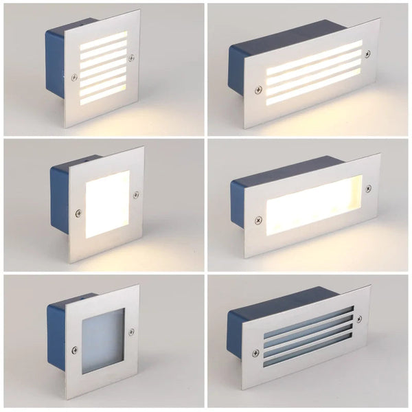 Spot LED 3W Encastrable pour Escalier Rond Blanc AC 220-240V Blanc
