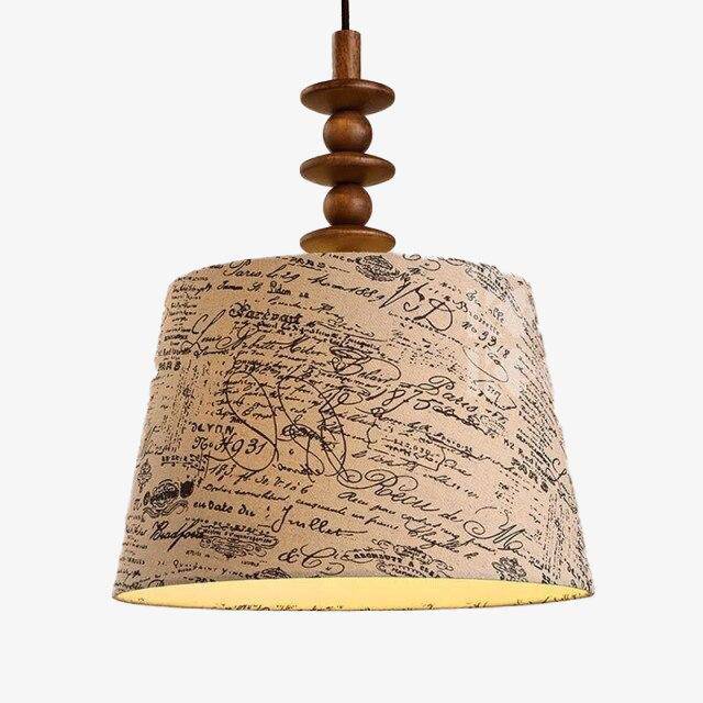 pendant light LED backlight with lampshade Paper style