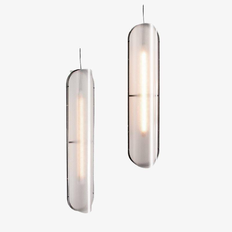 Lámpara de suspensión design Vidrio LED con formas redondeadas en estilo retro