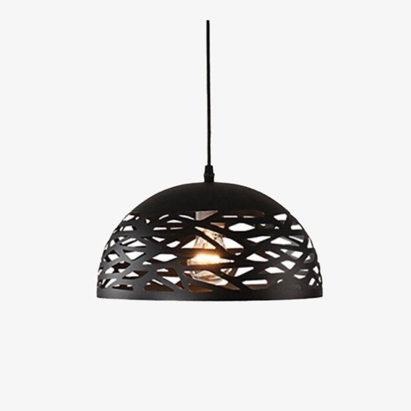 pendant light LED Modern Creative half ball (black, white or red)