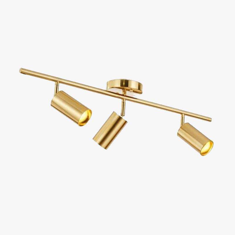 Bar Spotlights LED bar in black and gold aluminium Golden