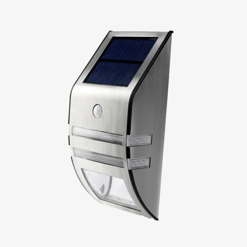 wall lamp solar exterior chrome Enwye