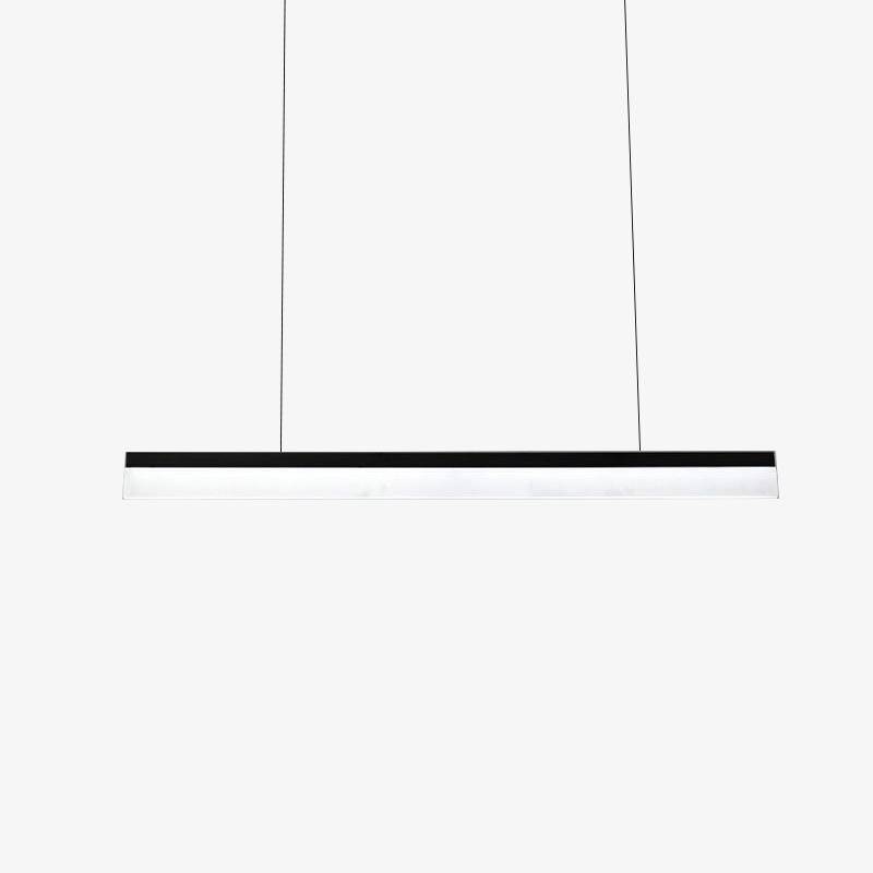 Suspended LED design chandelier in rectangular bar shape