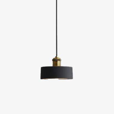 Lámpara de suspensión design LED de metal con pantalla Loft minimalista