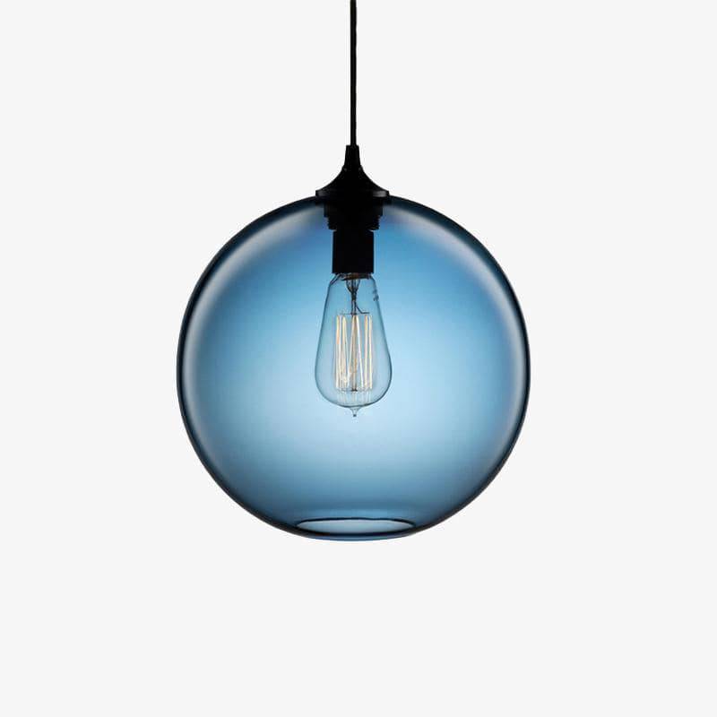 Design Pendant light in glass ball (several colors)