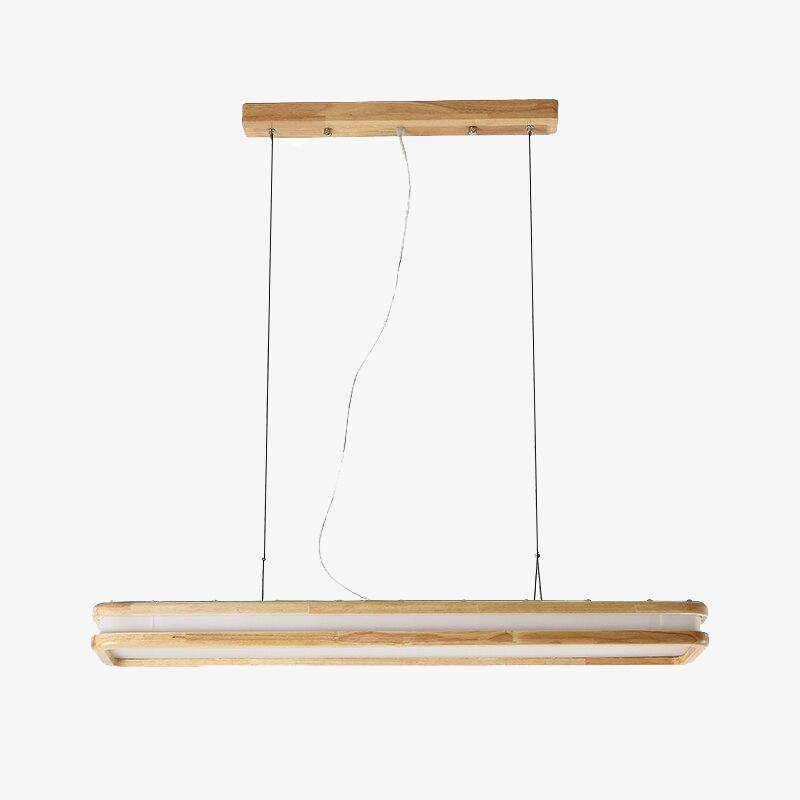 pendant light modern elongated wooden LED Loft