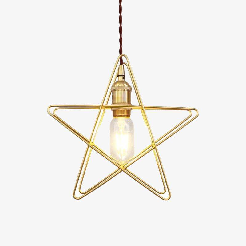 pendant light Loft metal star style LED design