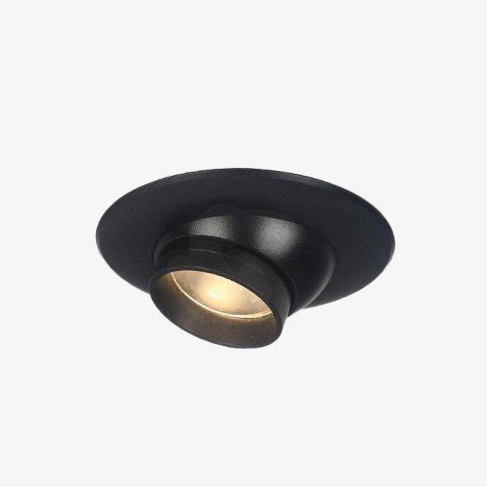 Spotlight modern LED semi-recessed black Light Zoom