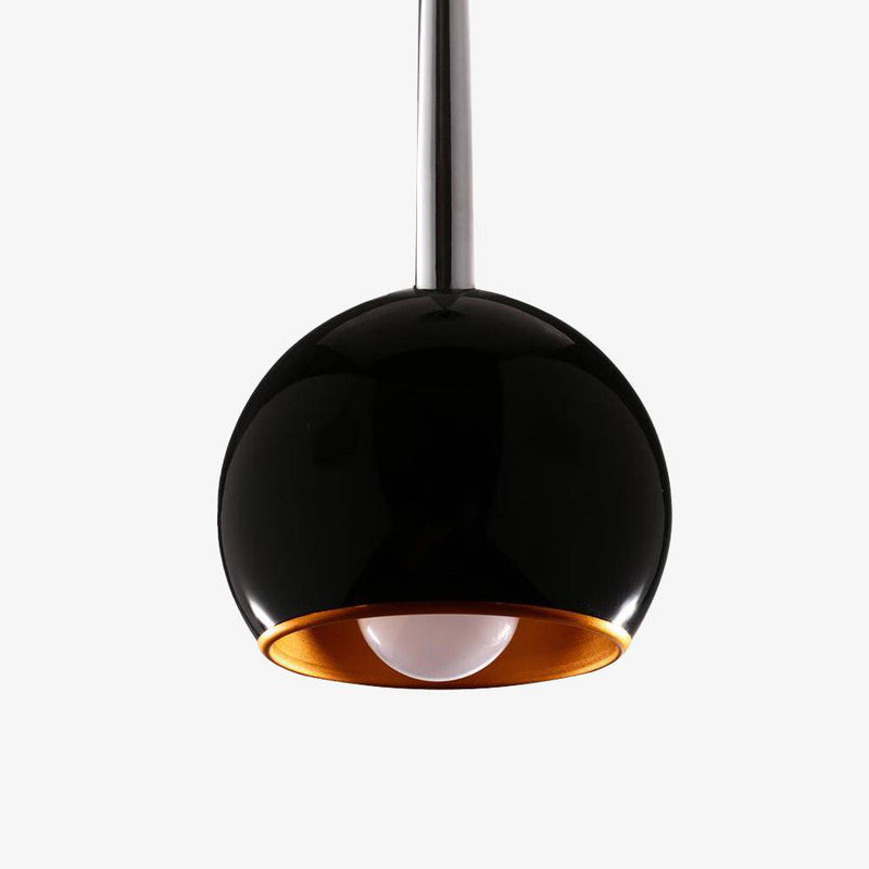 Lámpara de suspensión design Bola teñida de negro LED