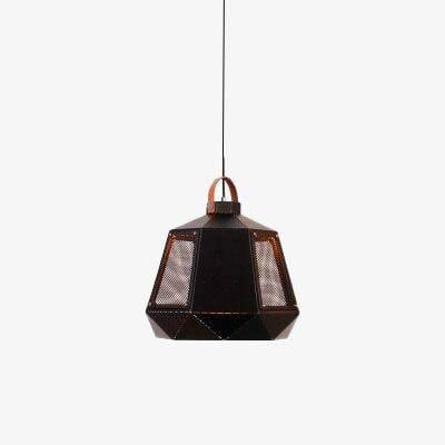 pendant light aluminum and wood Dining design