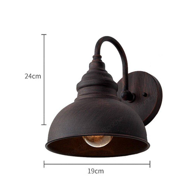 pendant light industrial black metal LED retro style