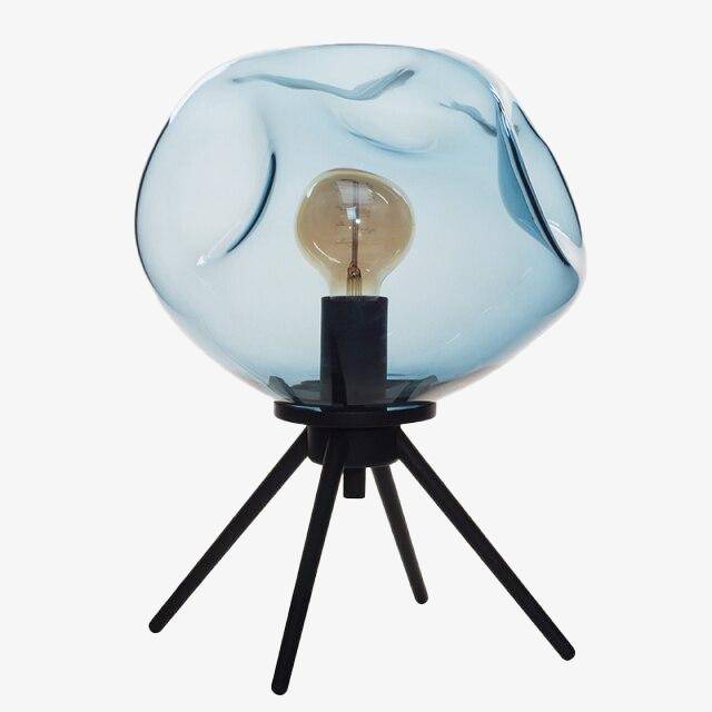 LED table lamp in blown glass Glass