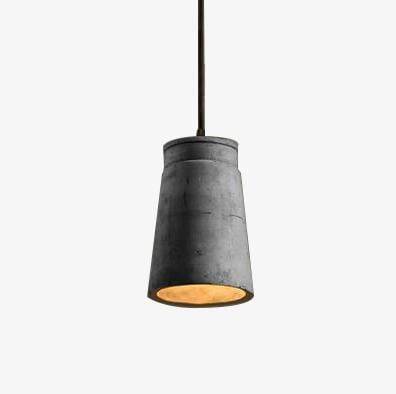 Vintage pendant light in cement (various shapes)