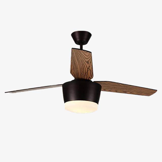Ceiling fan with LED lamp (black or white)