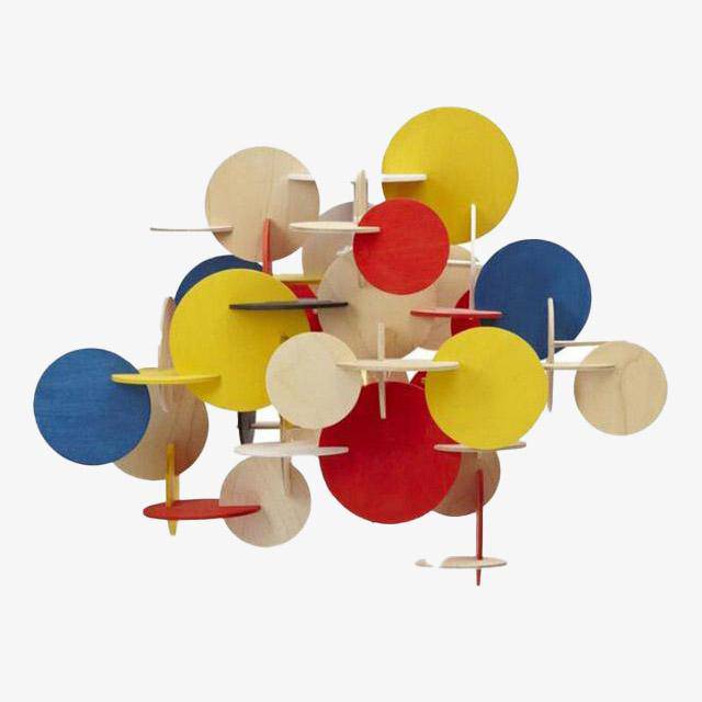 Chandelier Design Multicolor Wood