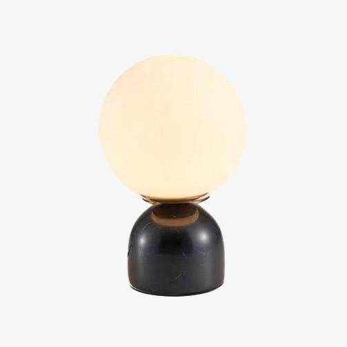 LED desk or bedside lamp with marble-like stand