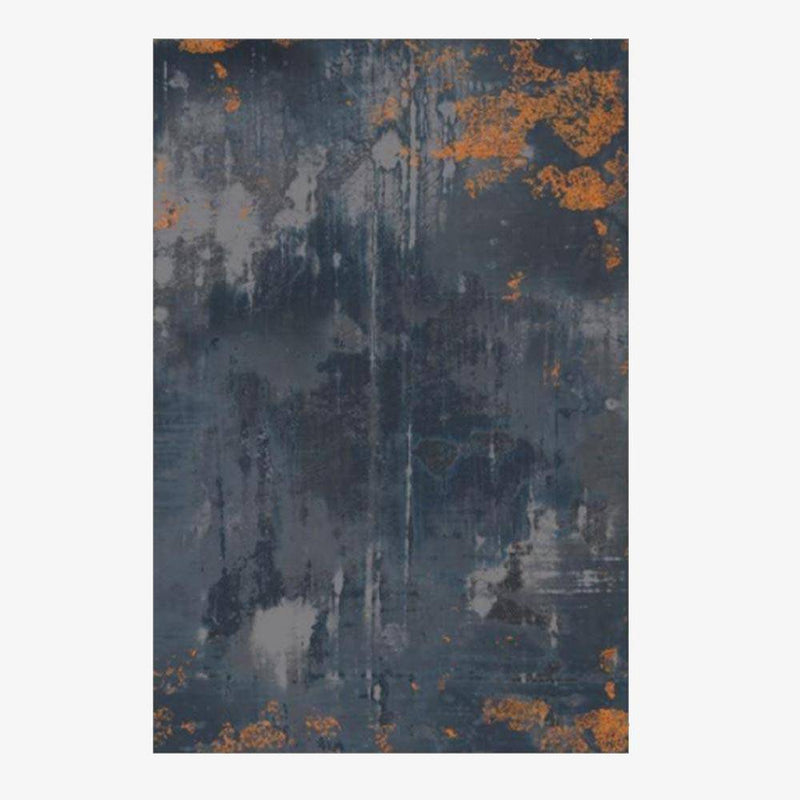 Modern rectangle rug in industrial style Maja C