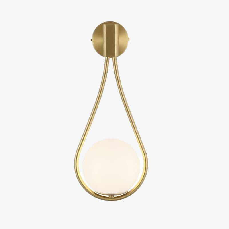 wall lamp gold LED design wall lamp with white glass ball Shadow