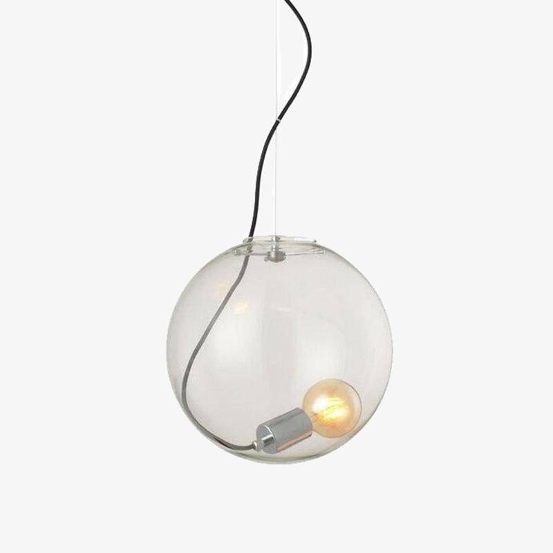pendant light modern LED with glass globe Lights