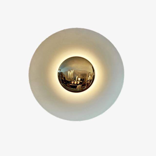 wall lamp LED wall design in coloured metal disc Porch Luxury style
