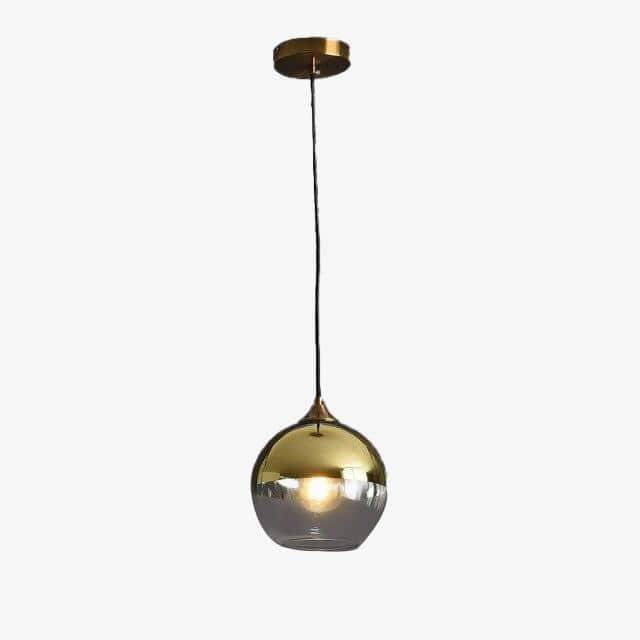 pendant light LED design with smoked glass ball Loft