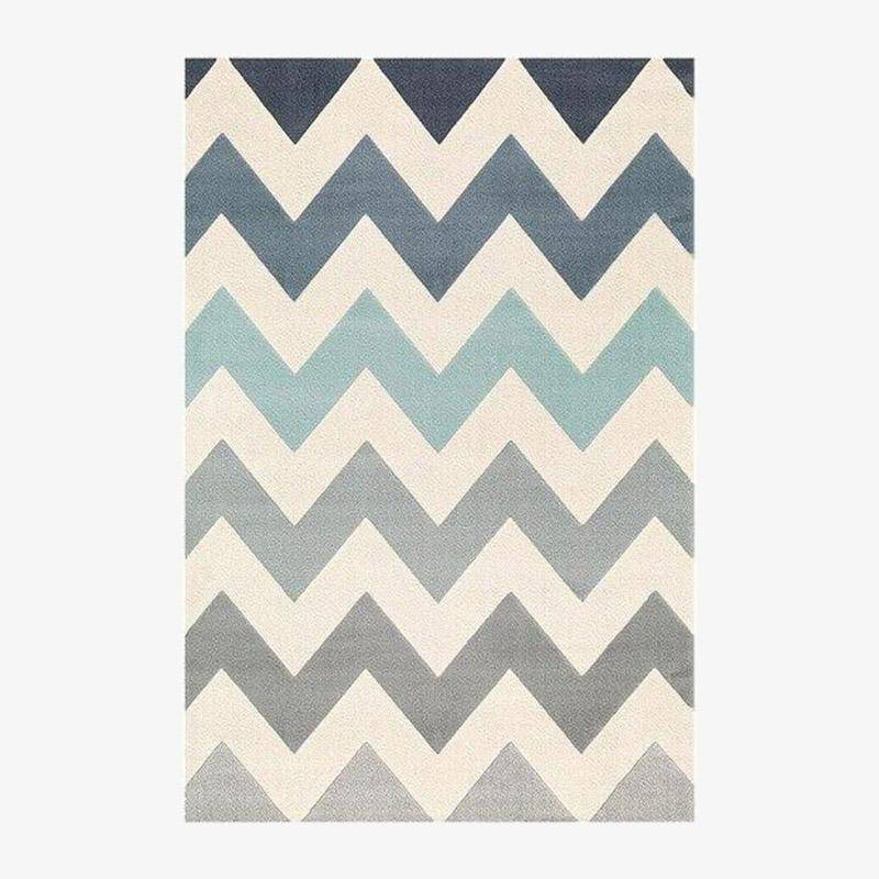 Rectangular carpet with modern geometric pattern Keecy style