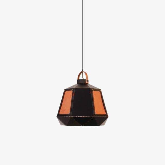 pendant light Geometric Smoked Metal LED Light