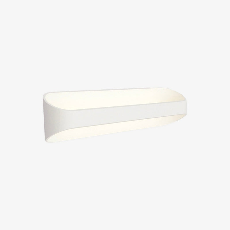 Applique design LED en aluminium blanc Sconce