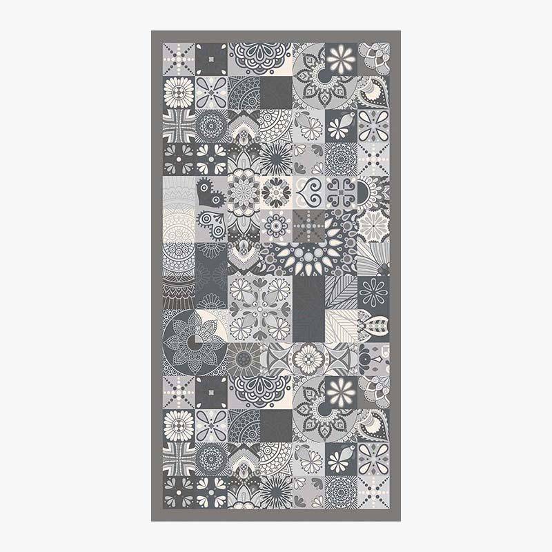 Panorama C vintage rectangle carpet with geometric shapes