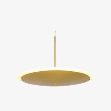 pendant light golden LED disc design