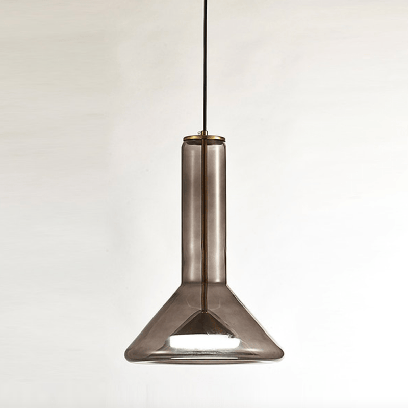 pendant light LED design with rounded glass shapes
