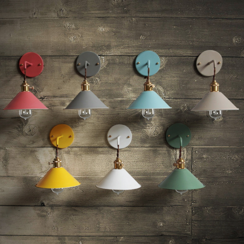 Aplique de LEDs con acabado vintage en varios colores