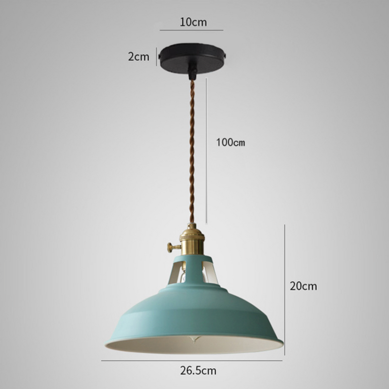 Lámpara de suspensión LED metálico de color Loft