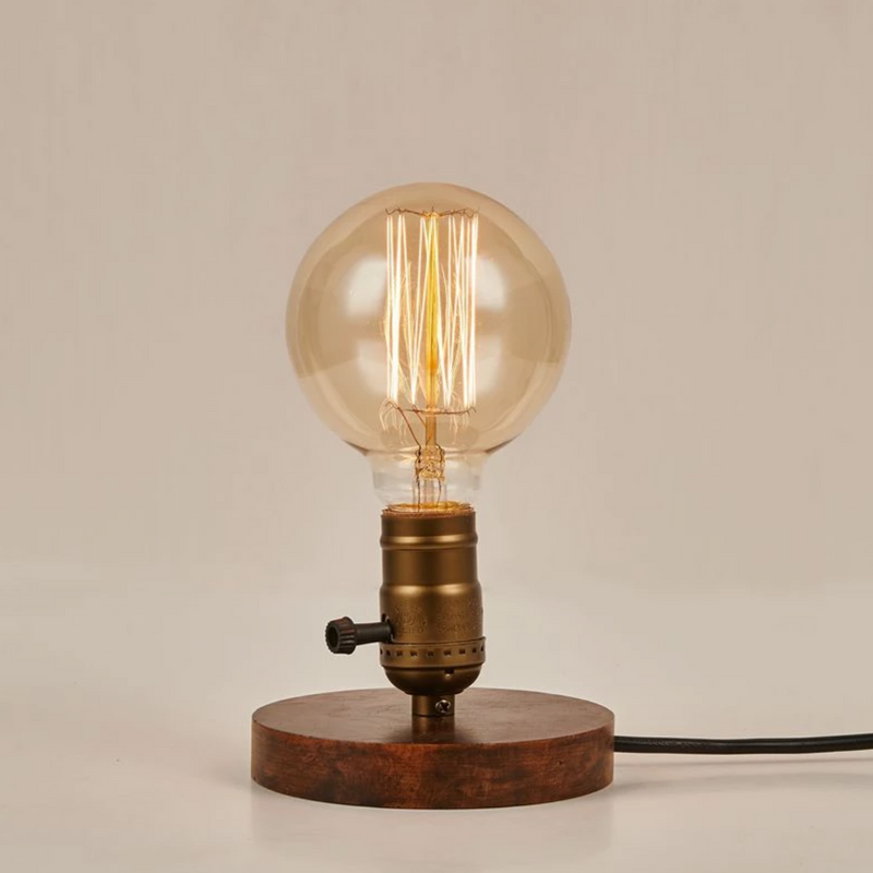 Vintage Edison Deco Coffee Bedside lamp
