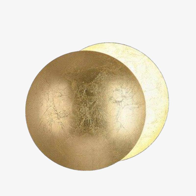 wall lamp LED wall design with lampshade coloured metal and rounded Luxury