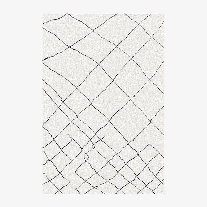 Rectangular carpet with geometric shapes, Piquio E style
