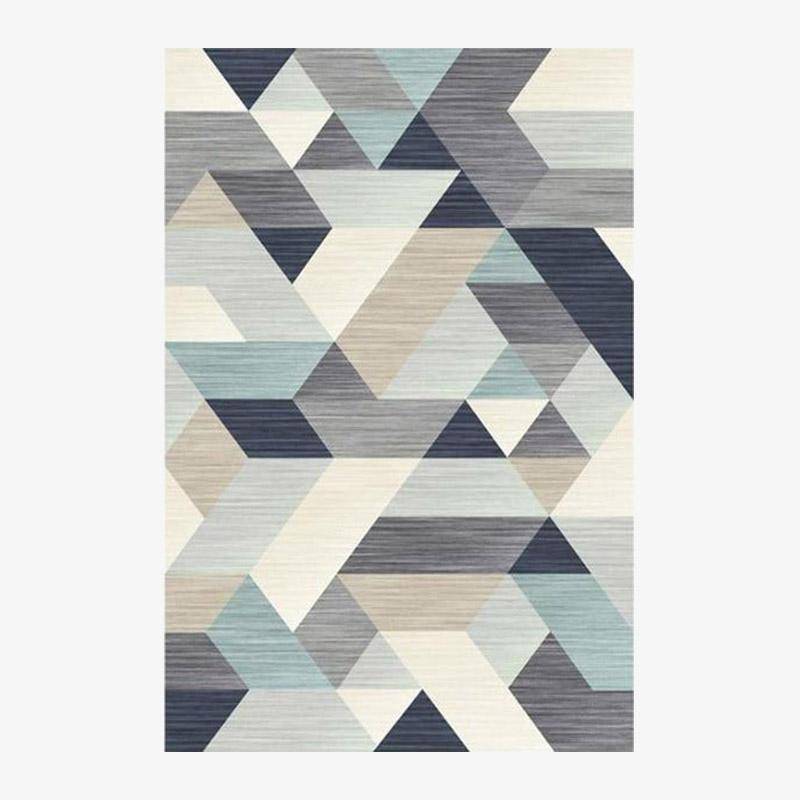 Wilson E modern geometric style rectangle carpet
