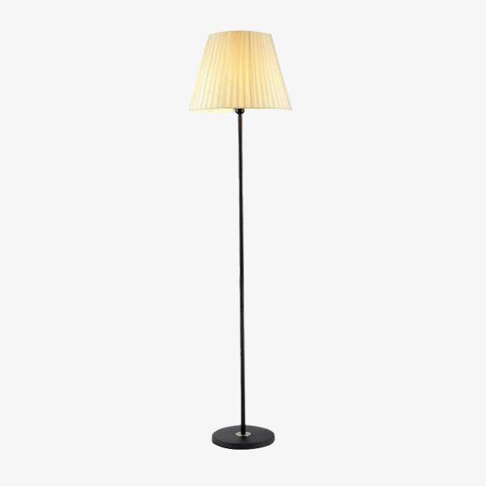 Floor lamp metal LED with lampshade retro style