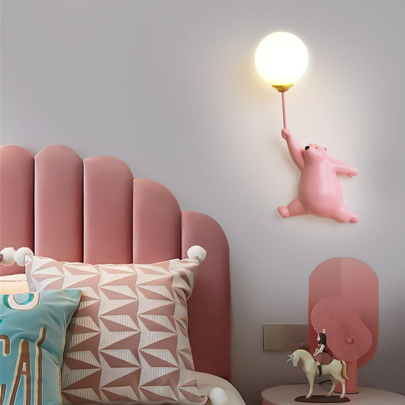 wall lamp Children's wall hanging with Maverick polar bear