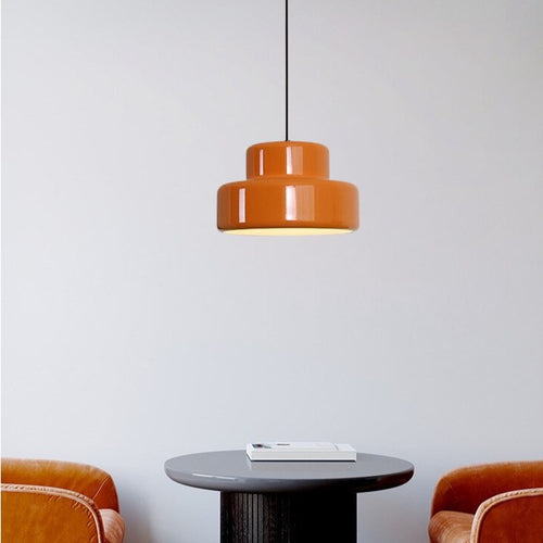 Lámpara de suspensión design con sombra de color Hirphan
