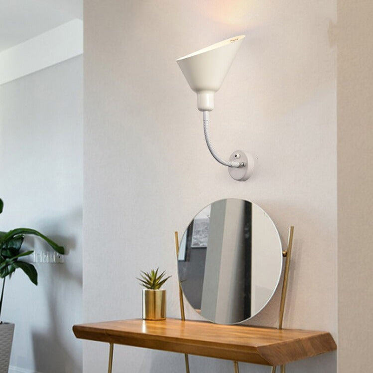 wall lamp modern wall-mounting with lampshade conical Rotob