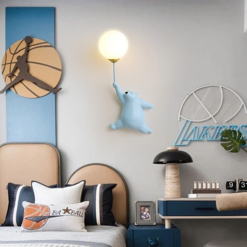 Applique murale pour enfant avec ours polaire Maverick