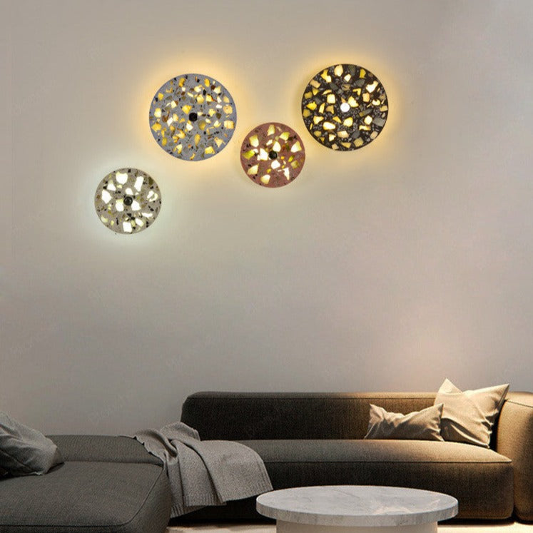 wall lamp Ezra modern circular LED wall tile style