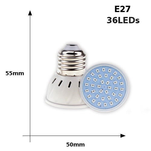 Bombilla fluorescente empotrable LED E27