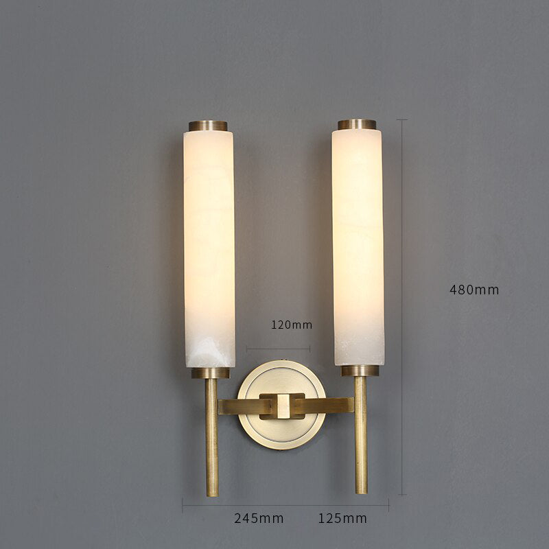 wall lamp wall-mounted in glass and gilded brass Furla
