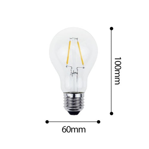 Bombilla globo LED de filamento incandescente Edison E27