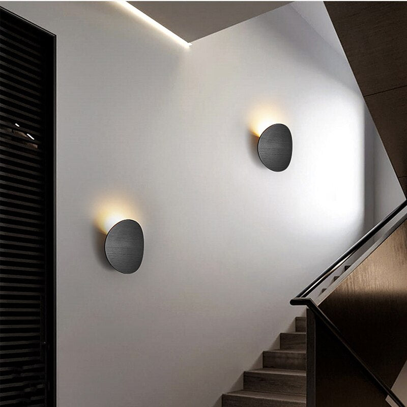 Applique murale moderne LED en forme de lune Moon