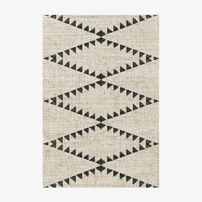 Rectangular carpet with geometric shapes in the Piquio K style