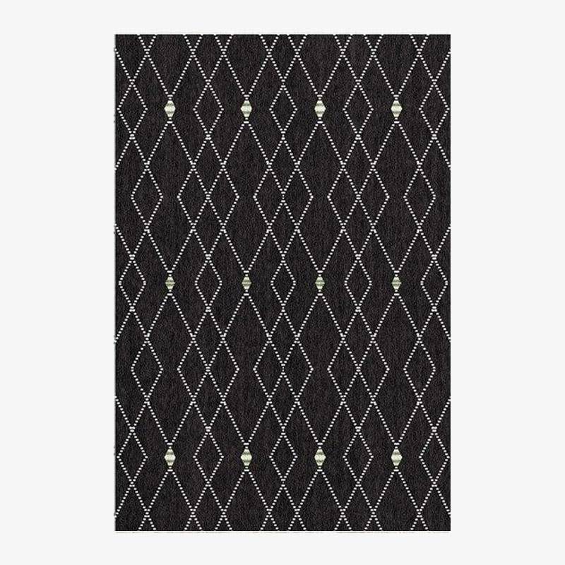 Rectangular carpet with geometrical shapes Piquio style M