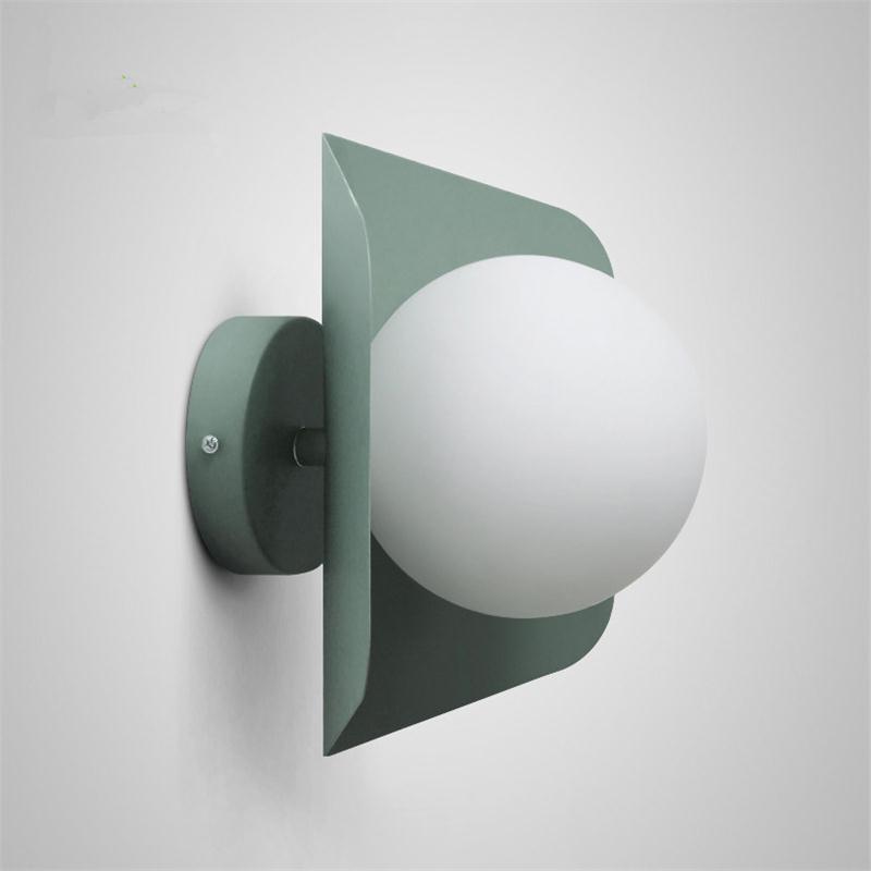 wall lamp Morden Minimalist white ball wall mounted LED (coloured)
